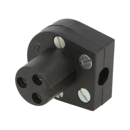 Conector: circular; mufă; mamă; PIN: 3; 3A; 250VAC; pe cablu; lipire