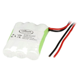 Acumul: Ni-MH; AA; 3,6V; 1600mAh; cabluri; 250mm; Număr celule: 3