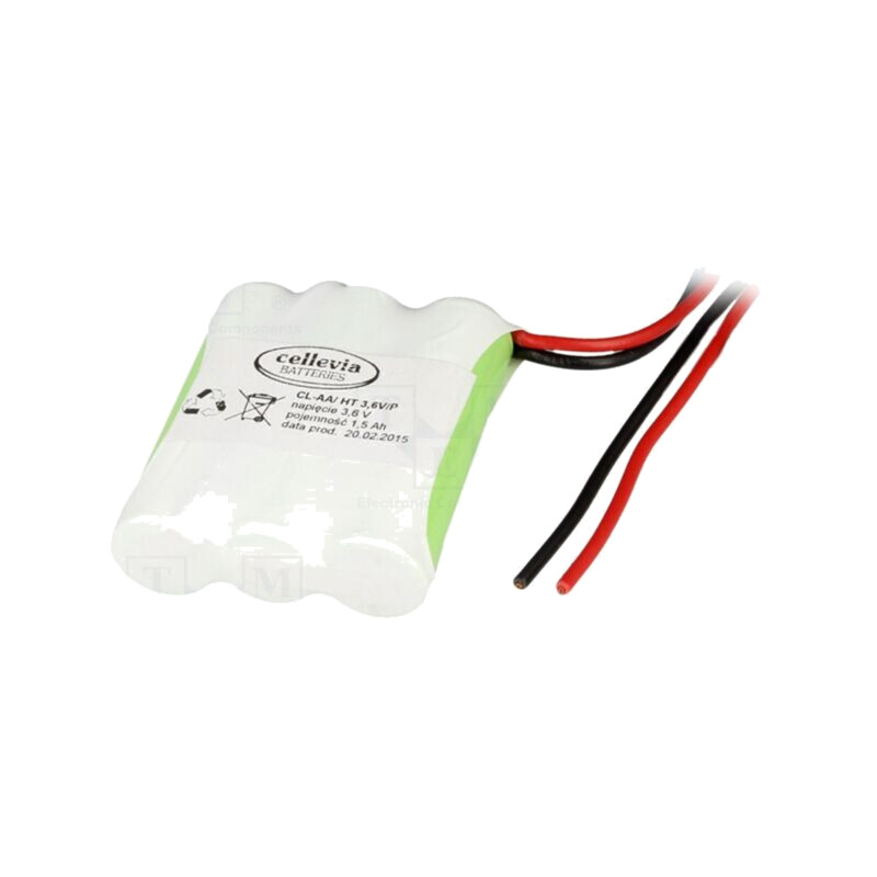 Acumul: Ni-MH; AA; 3,6V; 1600mAh; cabluri; 250mm; Număr celule: 3 Acumul: Ni-MH; AA; 3,6V; 1600mAh; cabluri; 250mm; Număr celule: 3