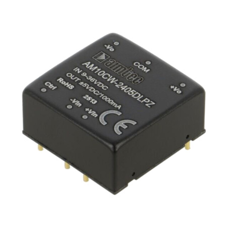Convertor: DC/DC; 10W; Uintr: 9÷36VDC; Uieş: 5VDC; Uieş2: -5VDC; THT