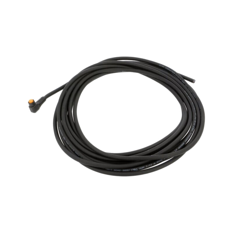 Cablu: pentru senzori/automatizări; M8; PIN: 4; în unghi; 5m; mufă Cablu: pentru senzori/automatizări; M8; PIN: 4; în unghi; 5m; mufă