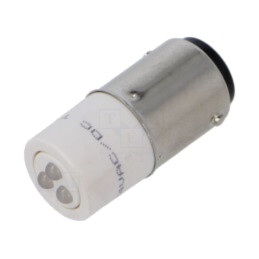 Lampă LED; albă; BA15D; 24VDC; 24VAC; plastic; -20÷60°C