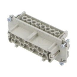 Conector: HDC; inserturi de contact; mamă; EPIC H-BE; PIN: 16; 16A