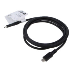 Cablu; Thunderbolt 3,Thunderbolt 4,USB 3.2; 2m; negru; 10Gbps