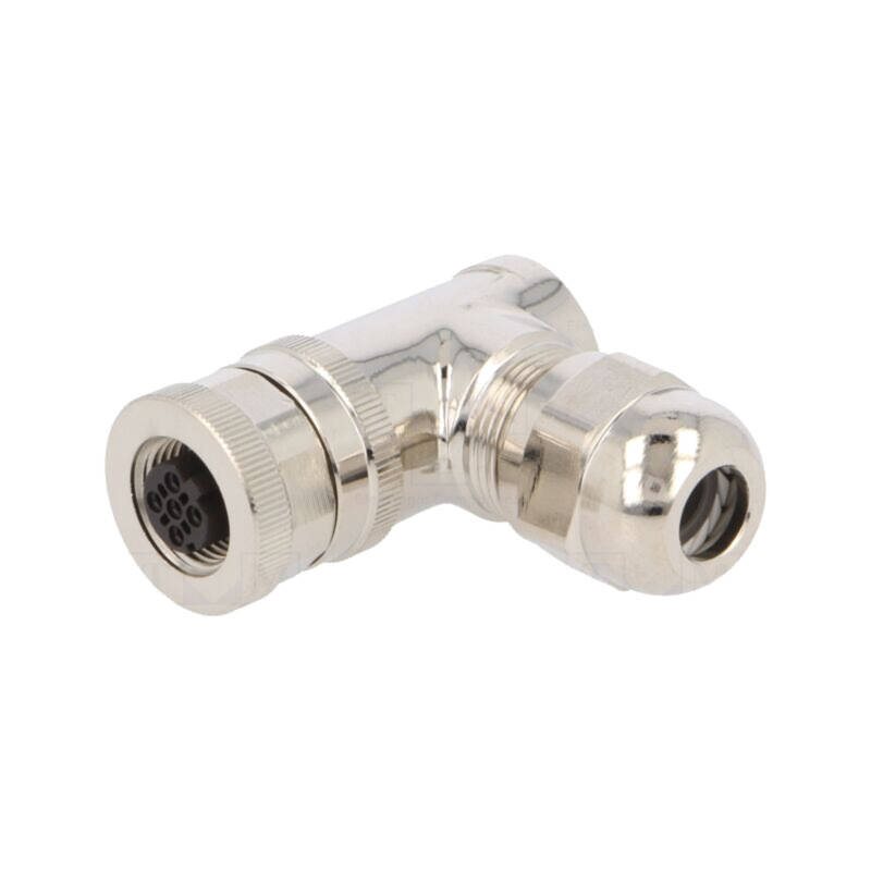 Conector: M12; mufă; PIN: 4; mamă; 250V; în unghi 90°; IP67; pe cablu Conector: M12; mufă; PIN: 4; mamă; 250V; în unghi 90°; IP67; pe cablu