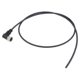 Conector: M12; mufă; mamă; PIN: 4; în unghi; cabluri; 1m