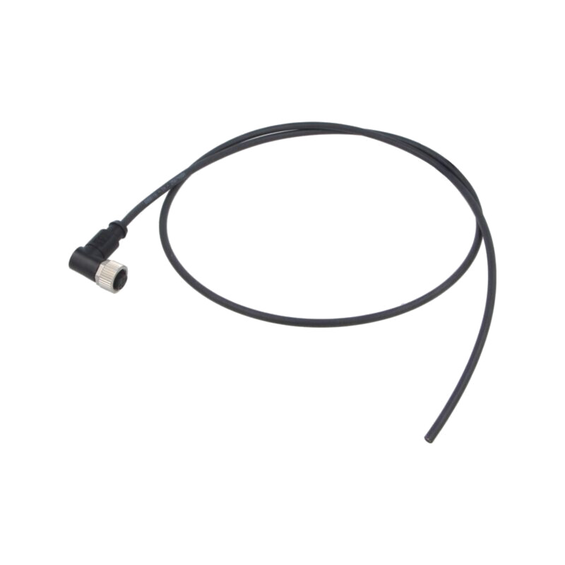 Conector: M12; mufă; mamă; PIN: 4; în unghi; cabluri; 1m