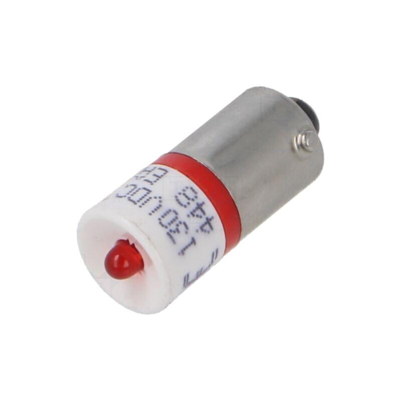 Lampă LED; roşie; BA9S; 130VDC; Nr.diode: 1; OptoHiT
