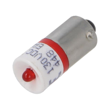 Lampă LED; roşie; BA9S; 130VDC; Nr.diode: 1; OptoHiT