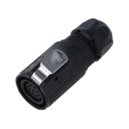 Conector: circular; mufă; mamă; 02; 5A; 250V; PIN: 9; IP67; drept