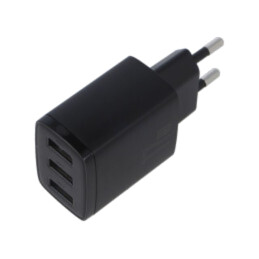 Alimentator: pulsatoriu; alimentare,plug-in; 5VDC; 17W; neagră