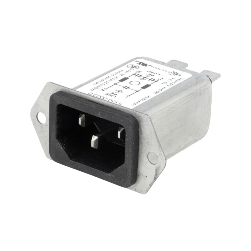 Conector: alimentare AC; soclu; tată; 4A; 250VAC; C14 (E); 5120