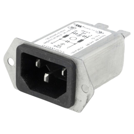 Conector: alimentare AC; soclu; tată; 4A; 250VAC; C14 (E); 5120