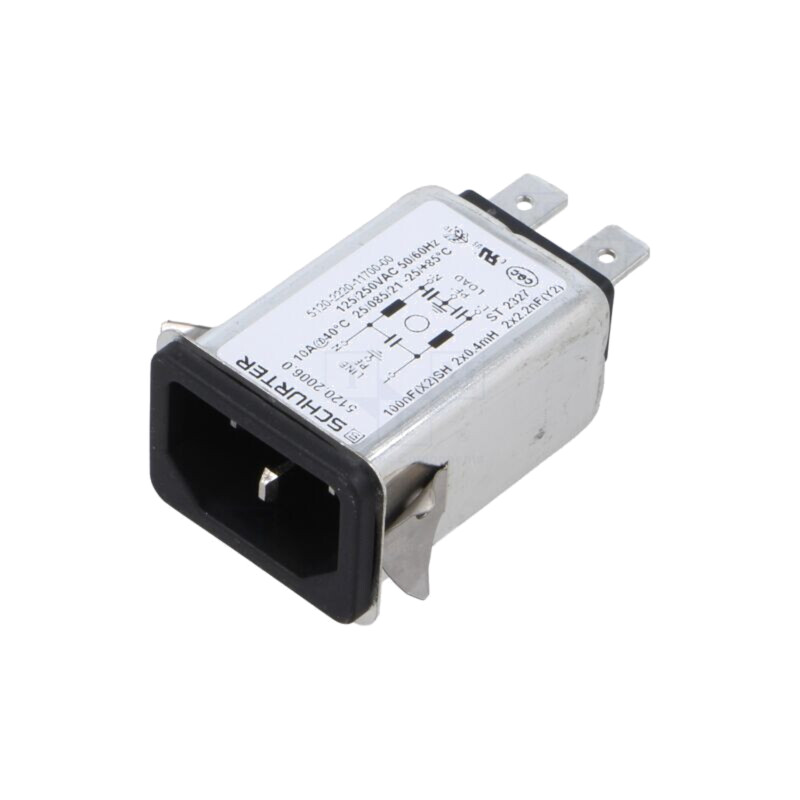 Conector: alimentare AC; soclu; tată; 10A; 250VAC; C14 (E); 5120 Conector: alimentare AC; soclu; tată; 10A; 250VAC; C14 (E); 5120