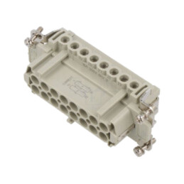 Conector: HDC; inserturi de contact; mamă; CNE; PIN: 16; 16A; 600V