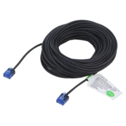 Patch cord; RJ45 mufă,din ambele părţi; U/UTP; 6a; litat; Cu; 15m