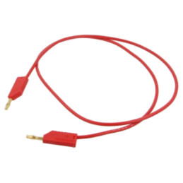 Cablu de măsurare; 60VDC; 30VAC; 32A; Lung: 1m; roşie; Izolaţie: PVC
