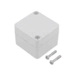 Carcasă: universală; X: 50mm; Y: 52mm; Z: 40mm; 1555; ABS; gri deschis