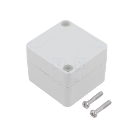 Carcasă: universală; X: 50mm; Y: 52mm; Z: 40mm; 1555; ABS; gri deschis