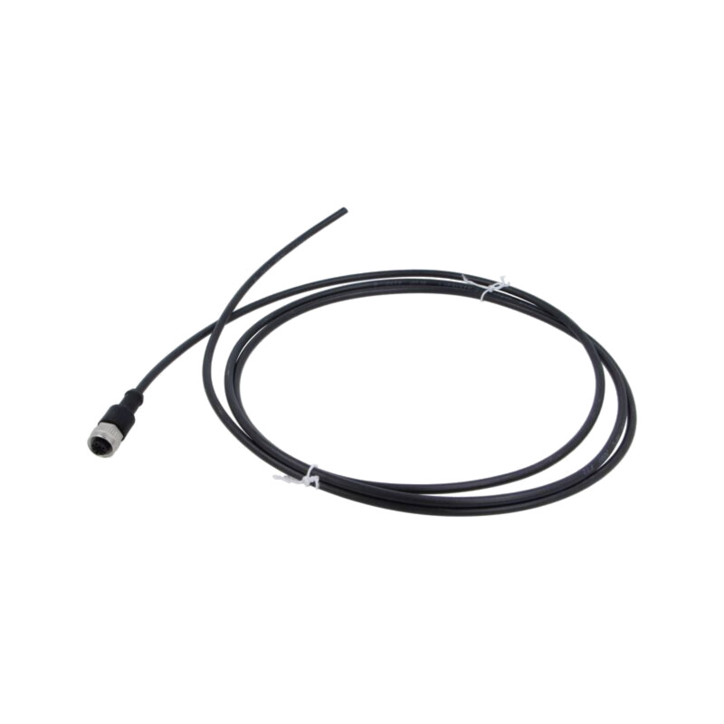 Cablu: pentru senzori/automatizări; M12; PIN: 4; drept; 2m; mufă Cablu: pentru senzori/automatizări; M12; PIN: 4; drept; 2m; mufă