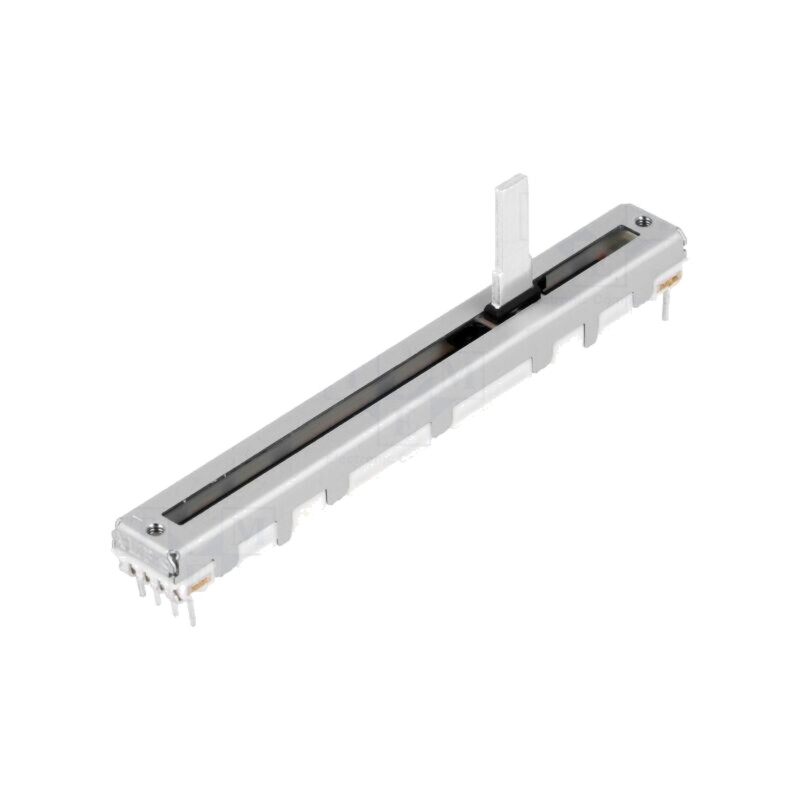 Potenţiometru: glisante; 10kΩ; 100mW; THT; ±20%; logaritmic; metal
