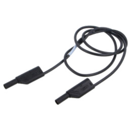 Cablu de măsurare; 16A; cu izolaţie,cu soclu axial, 4mm; neagră