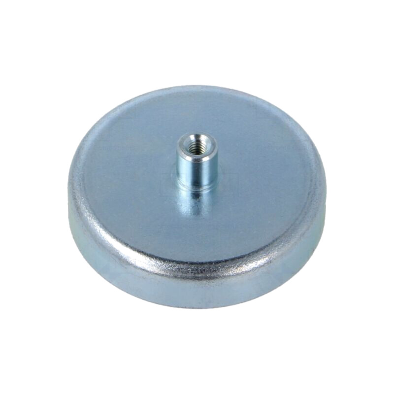 Magnet: fix; ferită (metal greu); 220N; Ø: 50mm; H: 18,5mm; oţel Magnet: fix; ferită (metal greu); 220N; Ø: 50mm; H: 18,5mm; oţel