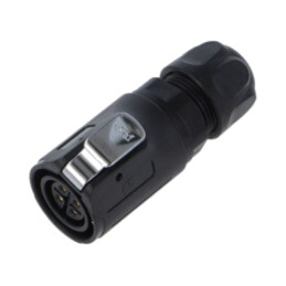 Conector: circular; mufă; mamă; 02; 10A; 400V; PIN: 4; IP67; drept