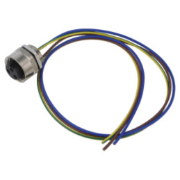 Conector: 7/8"; soclu; mamă; PIN: 3; IP67; drept; cabluri; cu cabluri