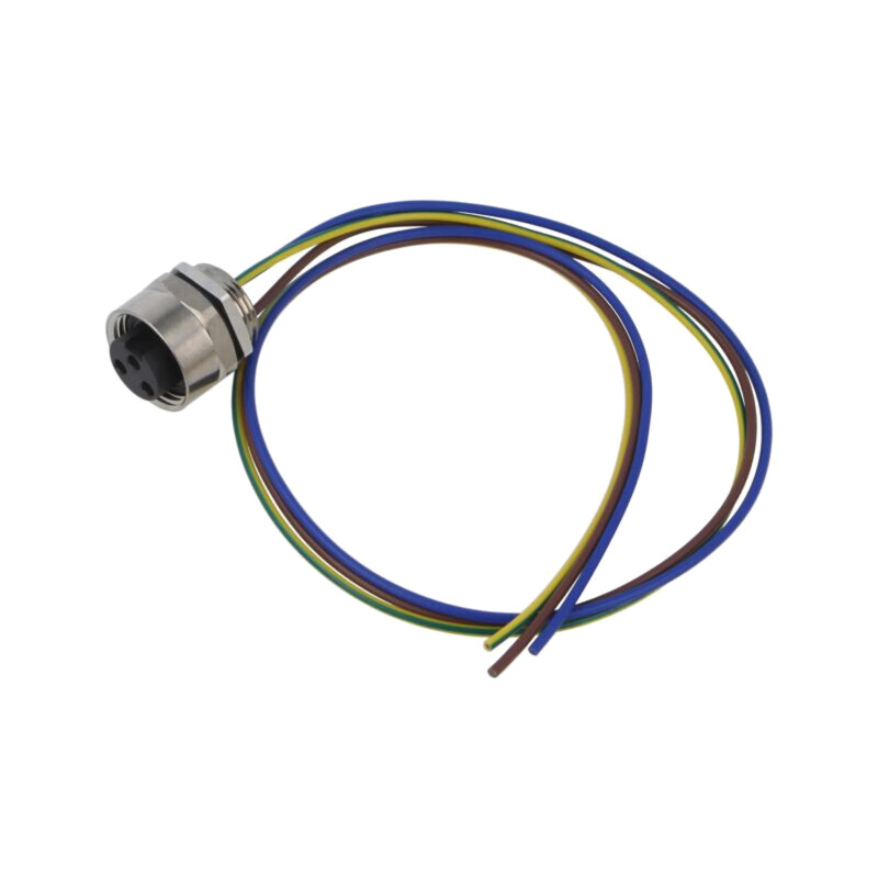 Conector: 7/8"; soclu; mamă; PIN: 3; IP67; drept; cabluri; cu cabluri