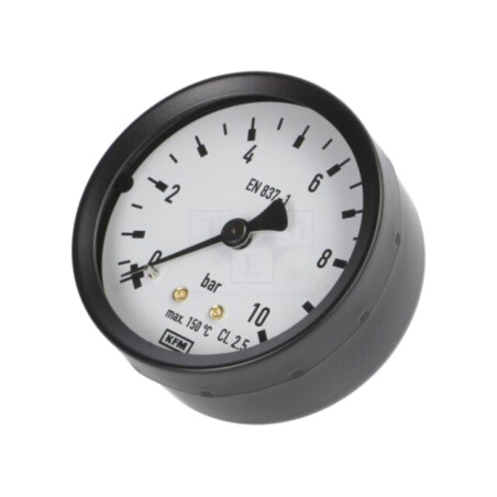 Manometru; -1÷3bar; Clasa: 2,5; 63mm; Temp: -20÷60°C; plastic