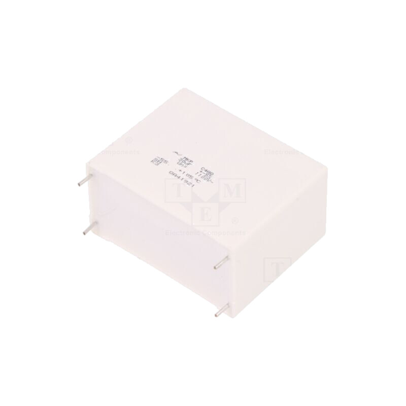 Condensator: cu polipropilenă; DC-Link; 30uF; THT; ESR: 5,2mΩ; C4AQ Condensator: cu polipropilenă; DC-Link; 30uF; THT; ESR: 5,2mΩ; C4AQ