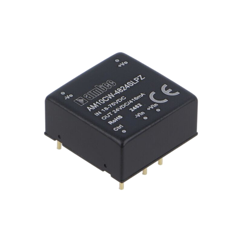 Convertor: DC/DC; 10W; Uintr: 18÷75VDC; Uieş: 24VDC; Iintr: 250mA Convertor: DC/DC; 10W; Uintr: 18÷75VDC; Uieş: 24VDC; Iintr: 250mA