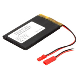 Acumul: Li-Po; 3,7V; 2500mAh; cabluri,contector JST SYR-02T