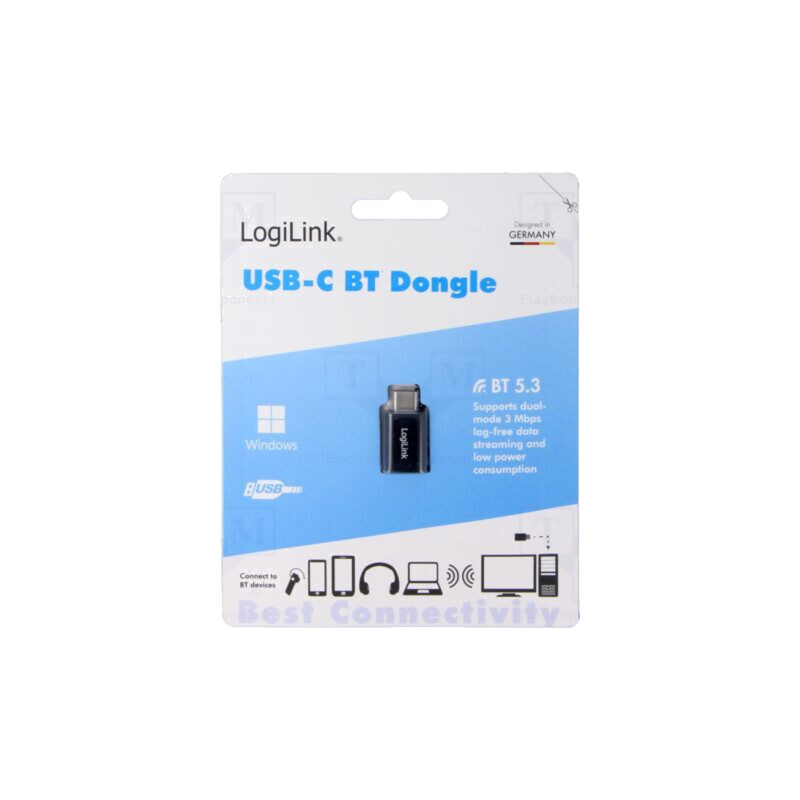 Adaptor BT; USB C mufă; USB; chipset RTL8761BW; 3Mbps; 20m