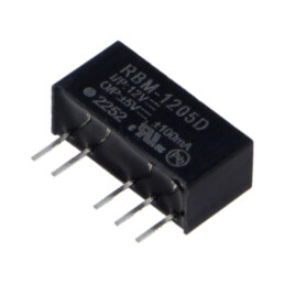 Convertor: DC/DC; 1W; Uintr: 10,8÷13,2VDC; Uieş: 5VDC; Uieş2: -5VDC