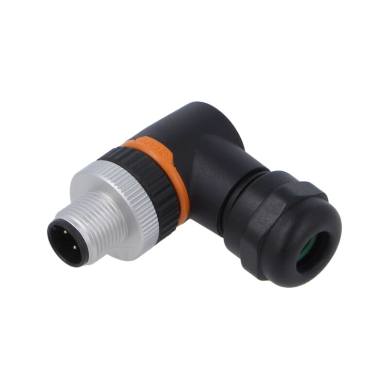 Conector: M12; mufă; PIN: 4; tată; 250V; în unghi 90°; IP67; pe cablu Conector: M12; mufă; PIN: 4; tată; 250V; în unghi 90°; IP67; pe cablu