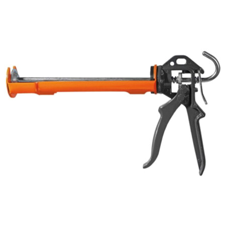 Pistol dozator; pentru siliconi,tuburi de 300ml; aluminiu
