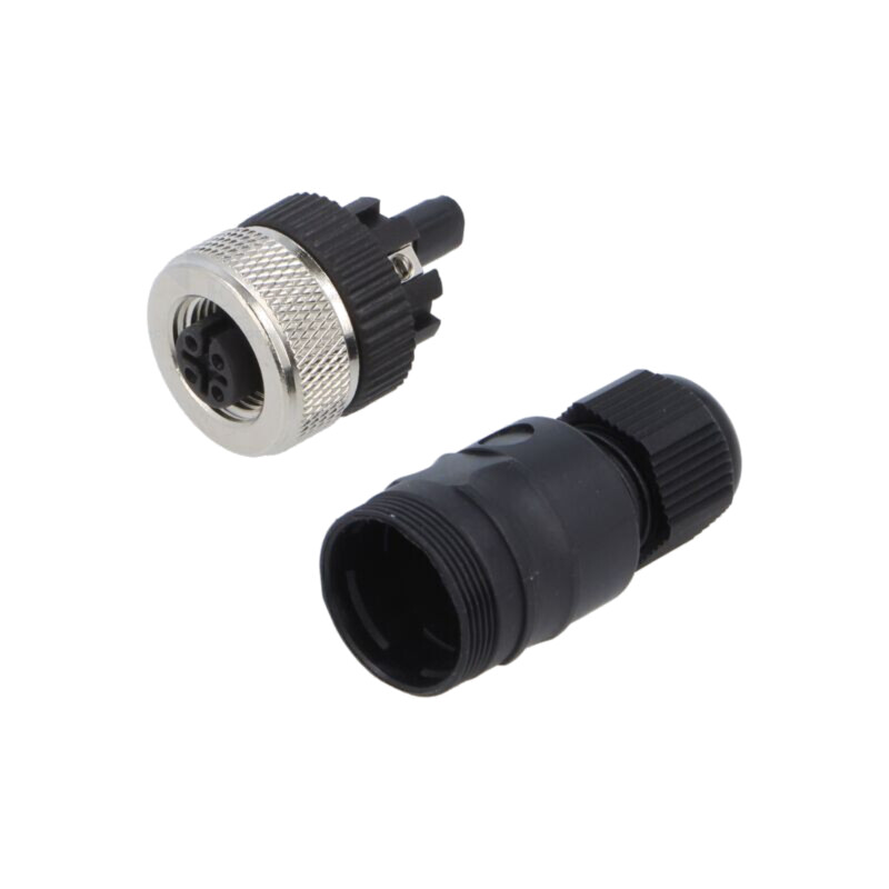 Conector: M12; mufă; mamă; 4A; 30V; PIN: 5; IP67; drept; pe cablu