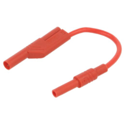 Cablu de măsurare; 32A; cu izolaţie,cu soclu axial, 4mm; roşie