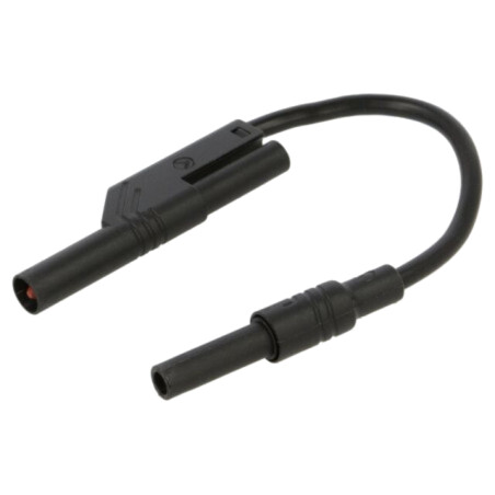 Cablu de măsurare; 32A; cu izolaţie,cu soclu axial, 4mm; neagră