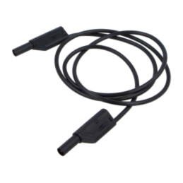 Cablu de măsurare; 32A; cu izolaţie,cu soclu axial, 4mm; neagră