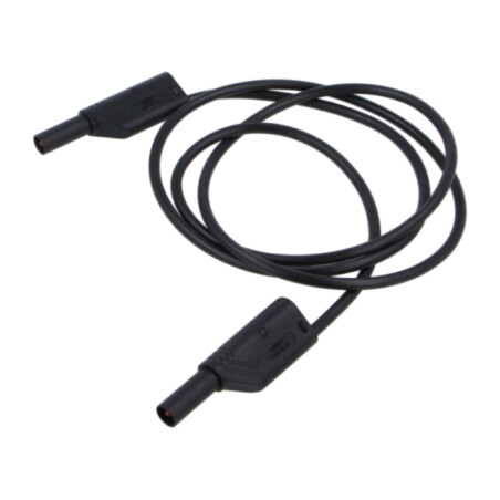 Cablu de măsurare; 32A; cu izolaţie,cu soclu axial, 4mm; neagră