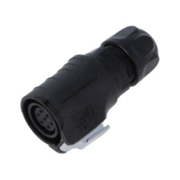 Conector: circular; mufă; mamă; 02; 5A; 250V; PIN: 7; IP67; drept