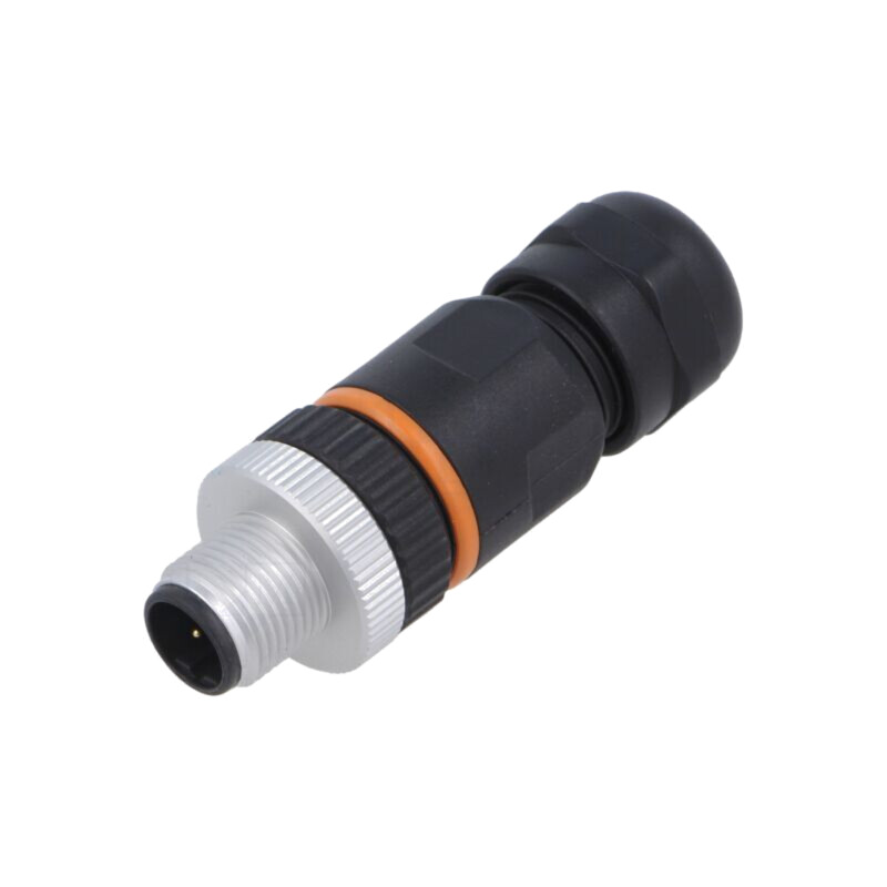 Conector: M12; mufă; PIN: 5; tată; 60V; drept; IP67; pe cablu; aurit Conector: M12; mufă; PIN: 5; tată; 60V; drept; IP67; pe cablu; aurit