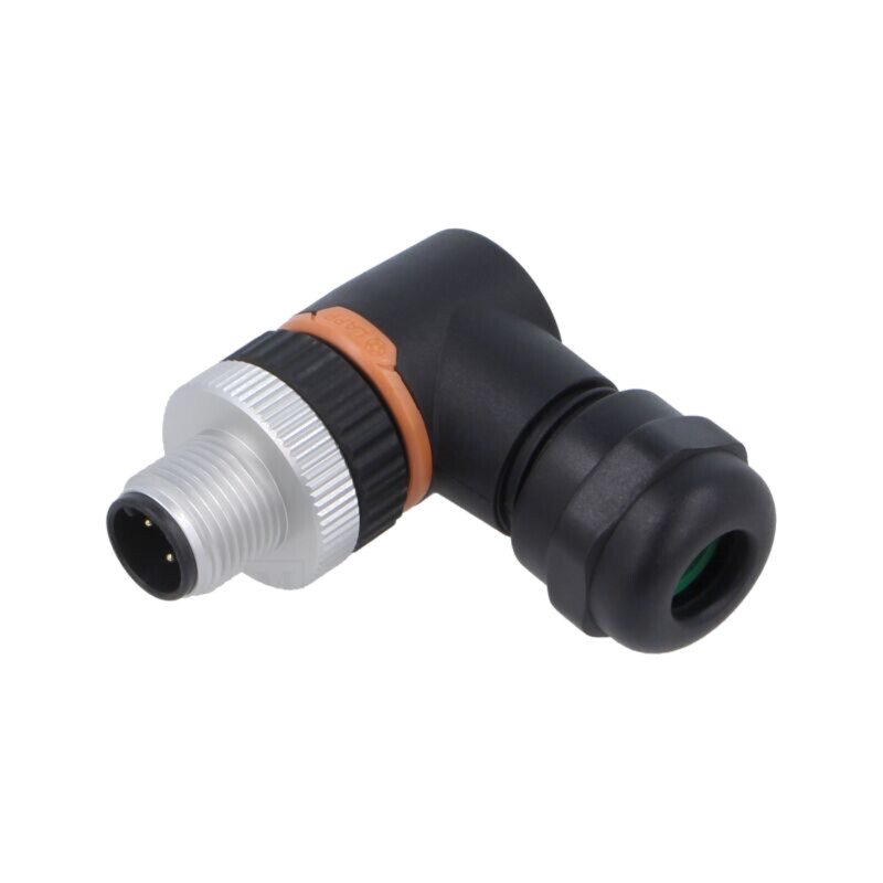 Conector: M12; mufă; PIN: 5; tată; 60V; în unghi 90°; IP67; pe cablu