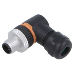 Conector: M12; mufă; PIN: 5; tată; 60V; în unghi 90°; IP67; pe cablu