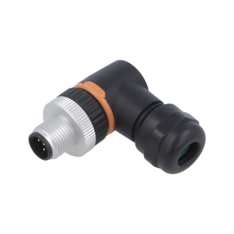 Conector: M12; mufă; PIN: 5; tată; 60V; în unghi 90°; IP67; pe cablu Conector: M12; mufă; PIN: 5; tată; 60V; în unghi 90°; IP67; pe cablu