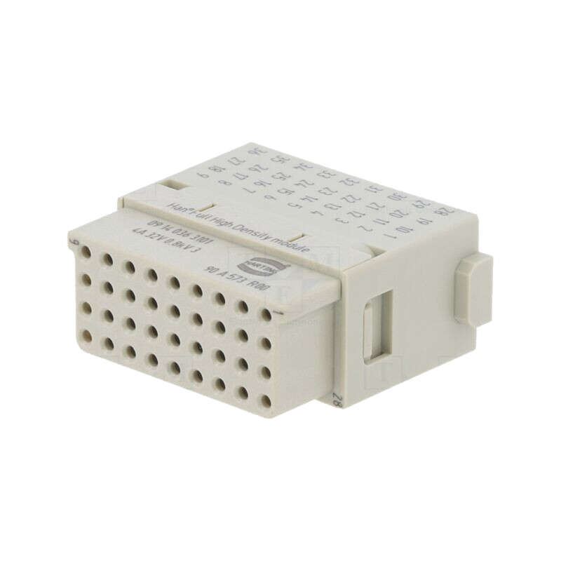 Conector: HDC; modul; tată; 4A; 32V; Han-Modular®; PIN: 36; crimpat Conector: HDC; modul; tată; 4A; 32V; Han-Modular®; PIN: 36; crimpat