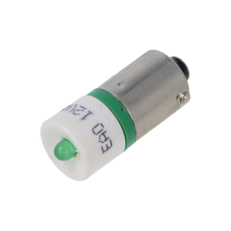 Lampă LED; verde; BA9S; 12VDC; 12VAC; Nr.diode: 1; OptoHiT